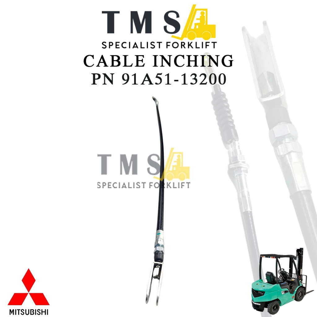 Cable Inching Forklift Mitsubishi 91A51-13200 Kabel Control FD20 FD25 FD30 FG Series - Gambar 3