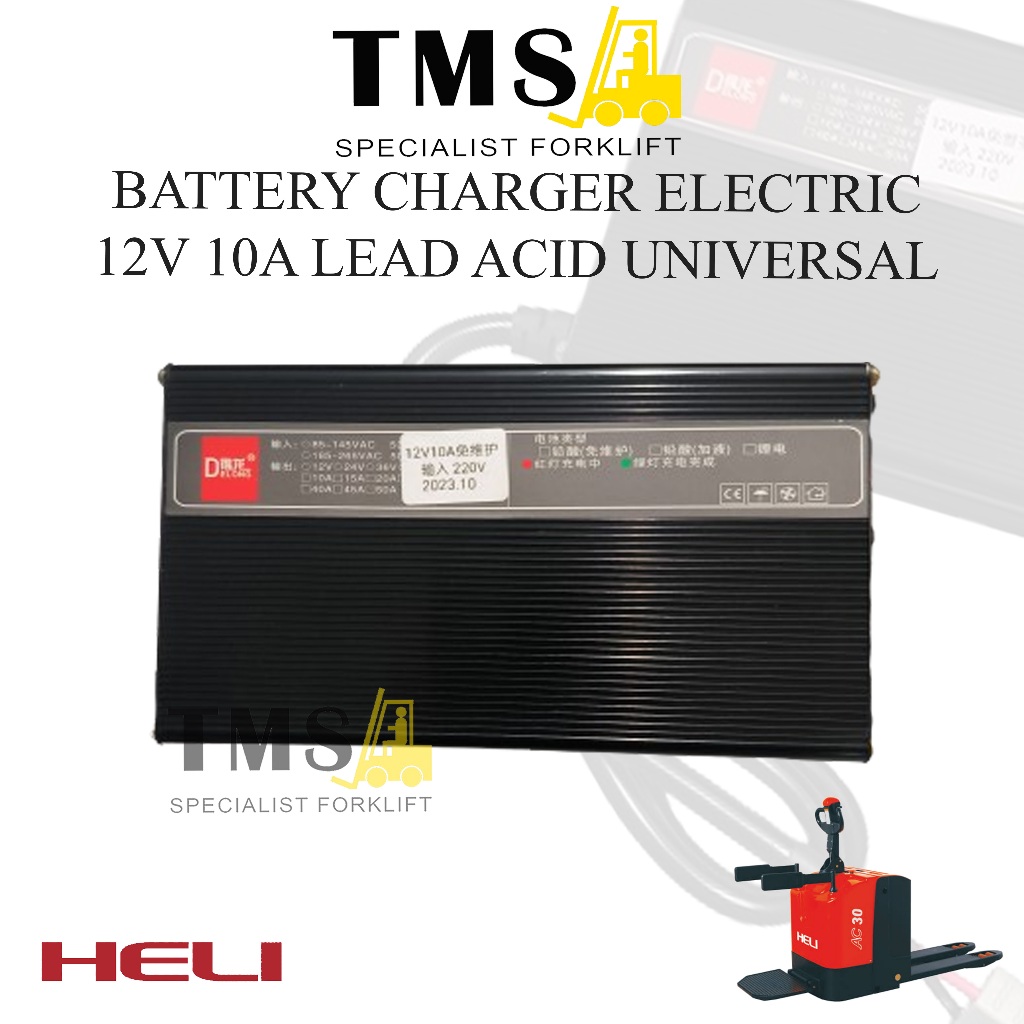 Battery Charger Eletric Battery 12V 10A Casan Pallet Mover Lead Acid - Gambar 5