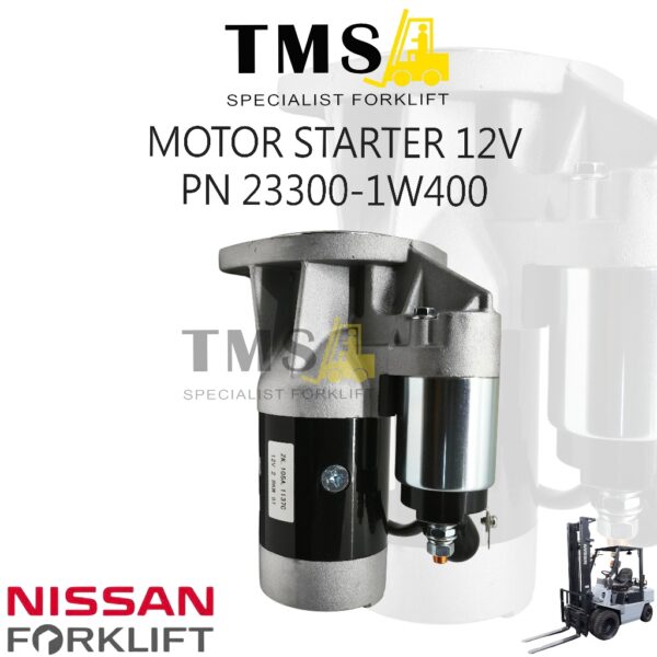 Starter Motor 12V Forklift Nissan Part Number 23300-1W400 TD27 QD32 Forklift Nissan