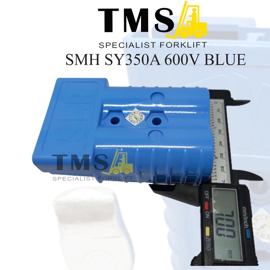 Socket SMH SY 350A Blue Battery Forklift Eletric SMH Plug SY350A Biru - Gambar 4