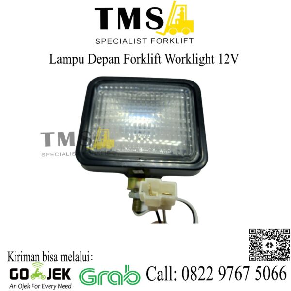 Lampu Depan Worklight Forklift 12V Bohlam H3 - Lampu forklift