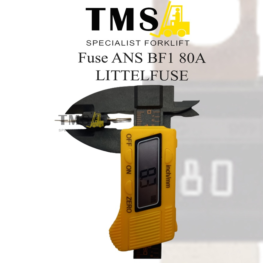 Fuse Littelfuse 80A Forklift BF1 32V Littel Fuse MIDI Forklift Eletrik - Gambar 4