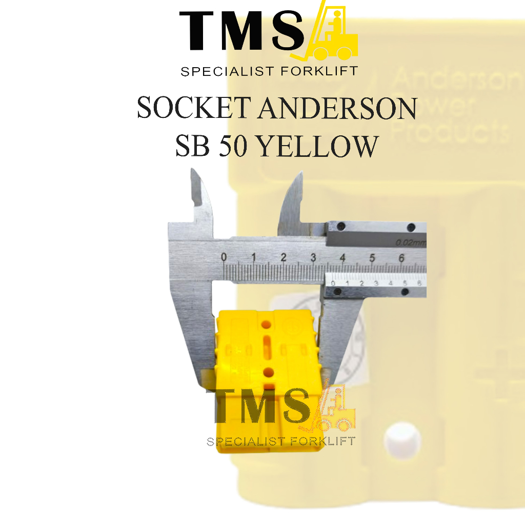 Socket Anderson SB 50 Yellow Plug Socket Forklift Electric Stacker Pallet Mover Forklift SB50A - Gambar 8