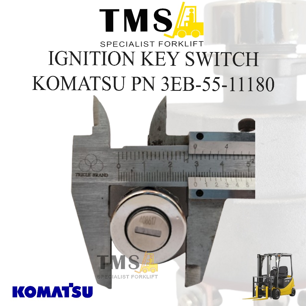 Ignition Switch 3EB-55-11180 Kunci Kontak Foklift Komatsu FD20 - FD30 Forklift Diesel - Gambar 6