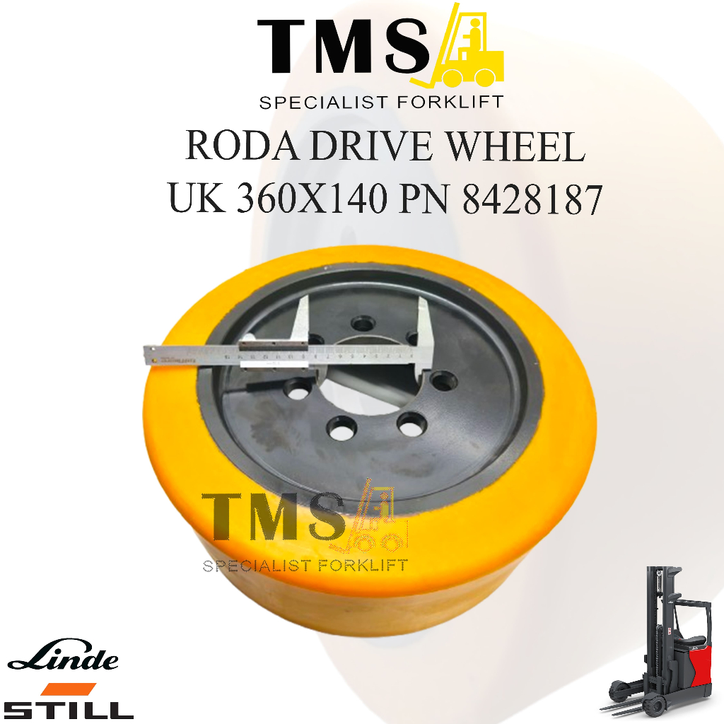 Drive Wheel Forklift LINDE STILL 8428187 360x140 Linde R20 2 Ton Roda Belakang Forklift Reachtruck - Gambar 4
