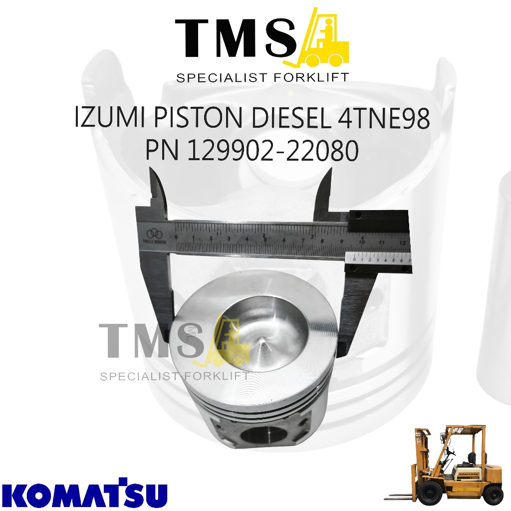 IZUMI Piston Diesel 4TNE98 Part Number 129902-22080 untuk Forklift Komatsu & Mesin Yanmar - Gambar 6