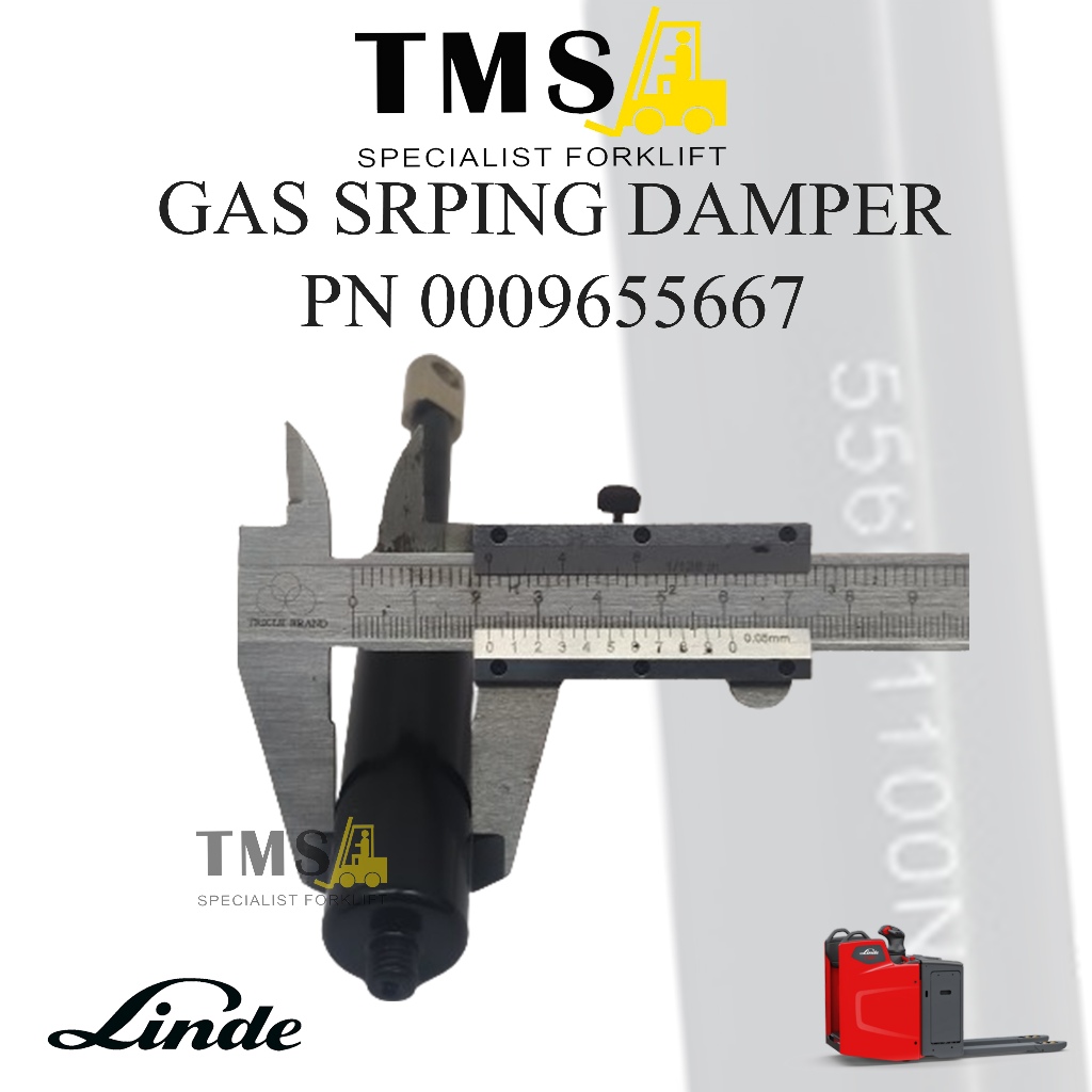 Damper Gas Spring 0009655667 Linde Forklift Pallet Truck - Gambar 3