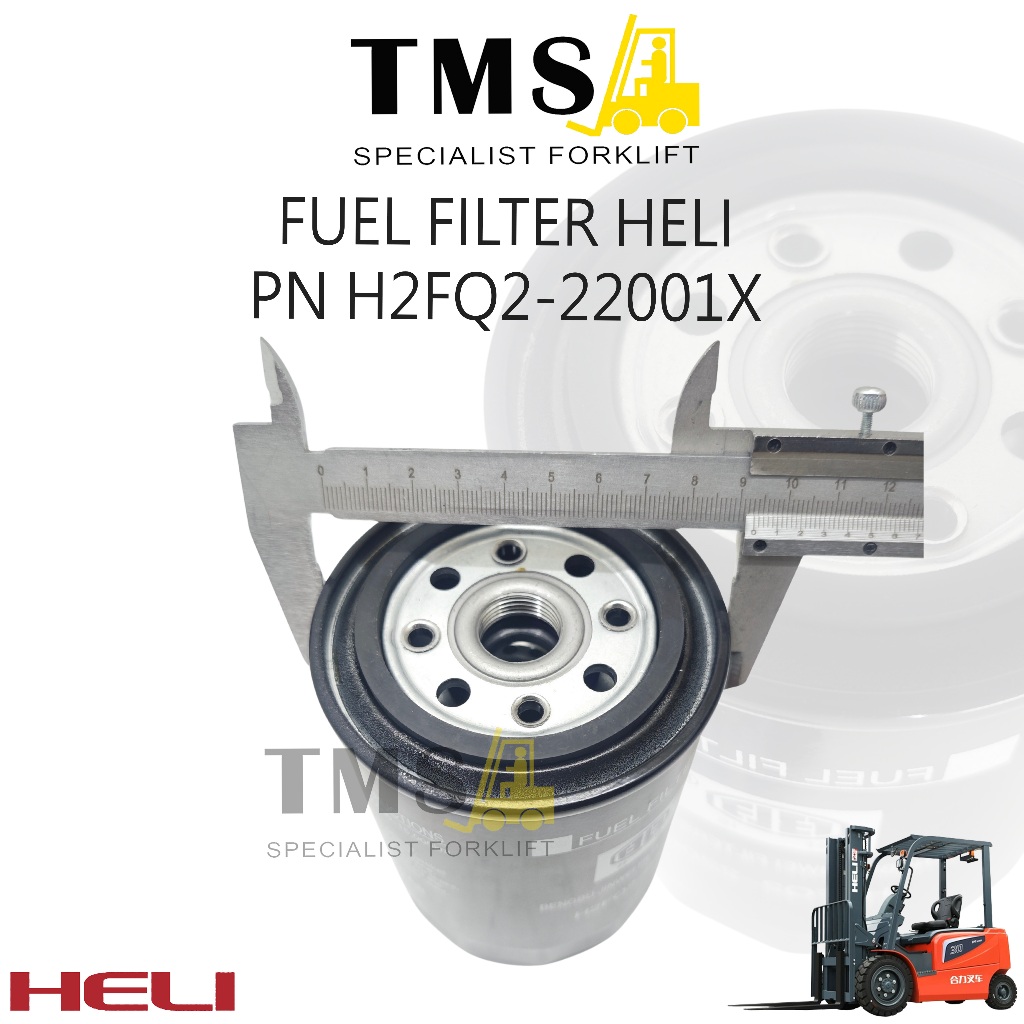 Fuel Filter Forklift HELI Part Number H2FQ2-22001X Forklift CPCD - Gambar 4