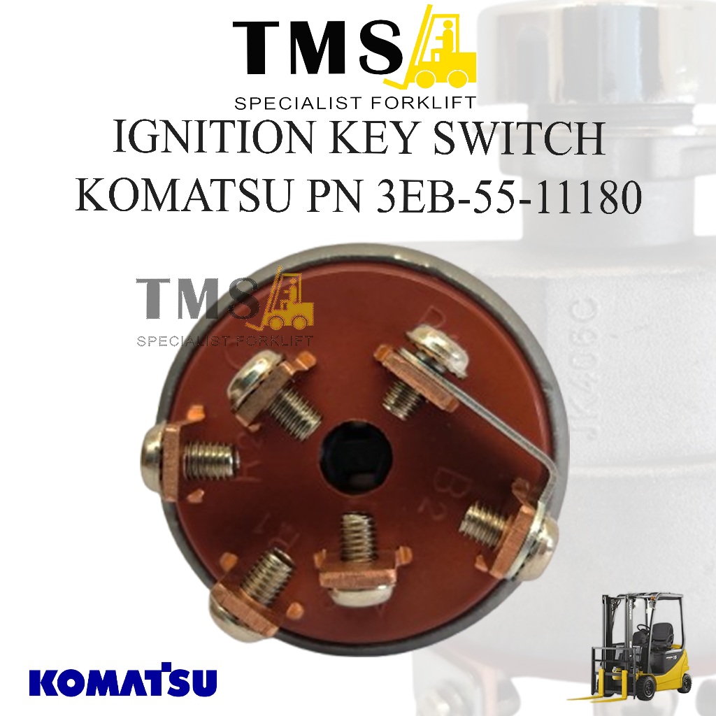 Ignition Switch 3EB-55-11180 Kunci Kontak Foklift Komatsu FD20 - FD30 Forklift Diesel - Gambar 2