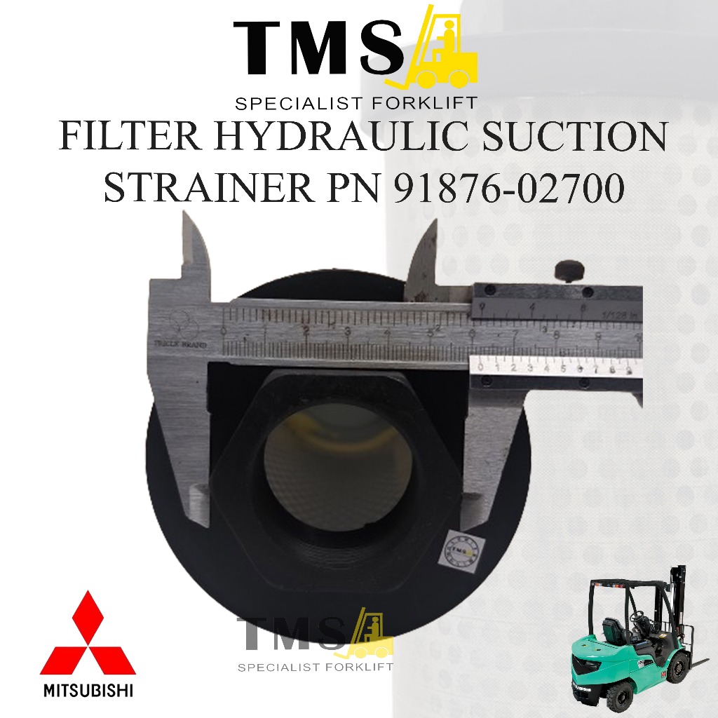 Filter Hydraulic Suction Strainer 91876-02700 Sparepart Forklift Mitsubishi Counter Balance - Gambar 4