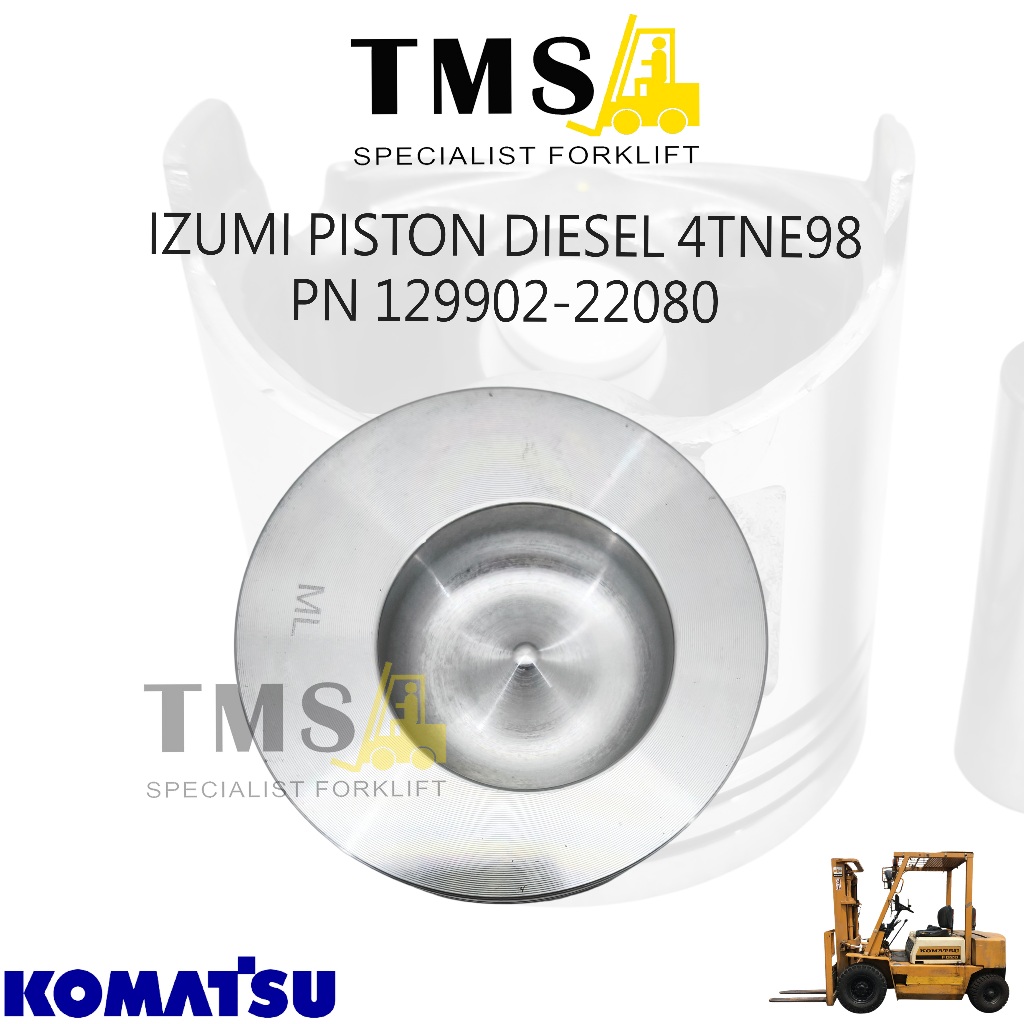 IZUMI Piston Diesel 4TNE98 Part Number 129902-22080 untuk Forklift Komatsu & Mesin Yanmar - Gambar 3