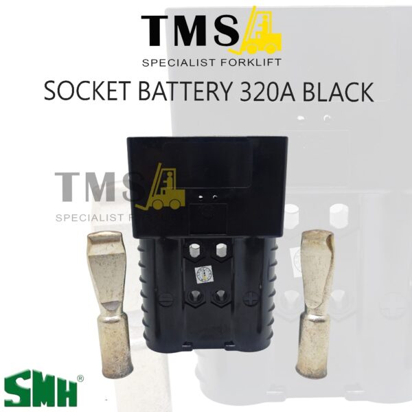 Battery Socket SMH SBE Type SBE320A Black Colour for Charger Forklift