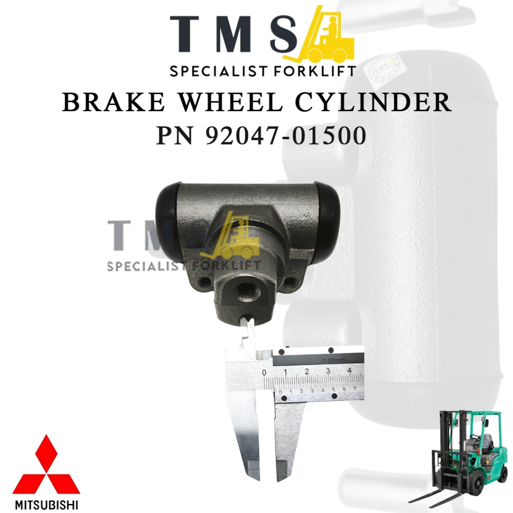 Wheel Cylinder Brake Mitsubishi Forklift PN 92047-01500 FD50-70 FD70 F20C Master Rem - Gambar 3