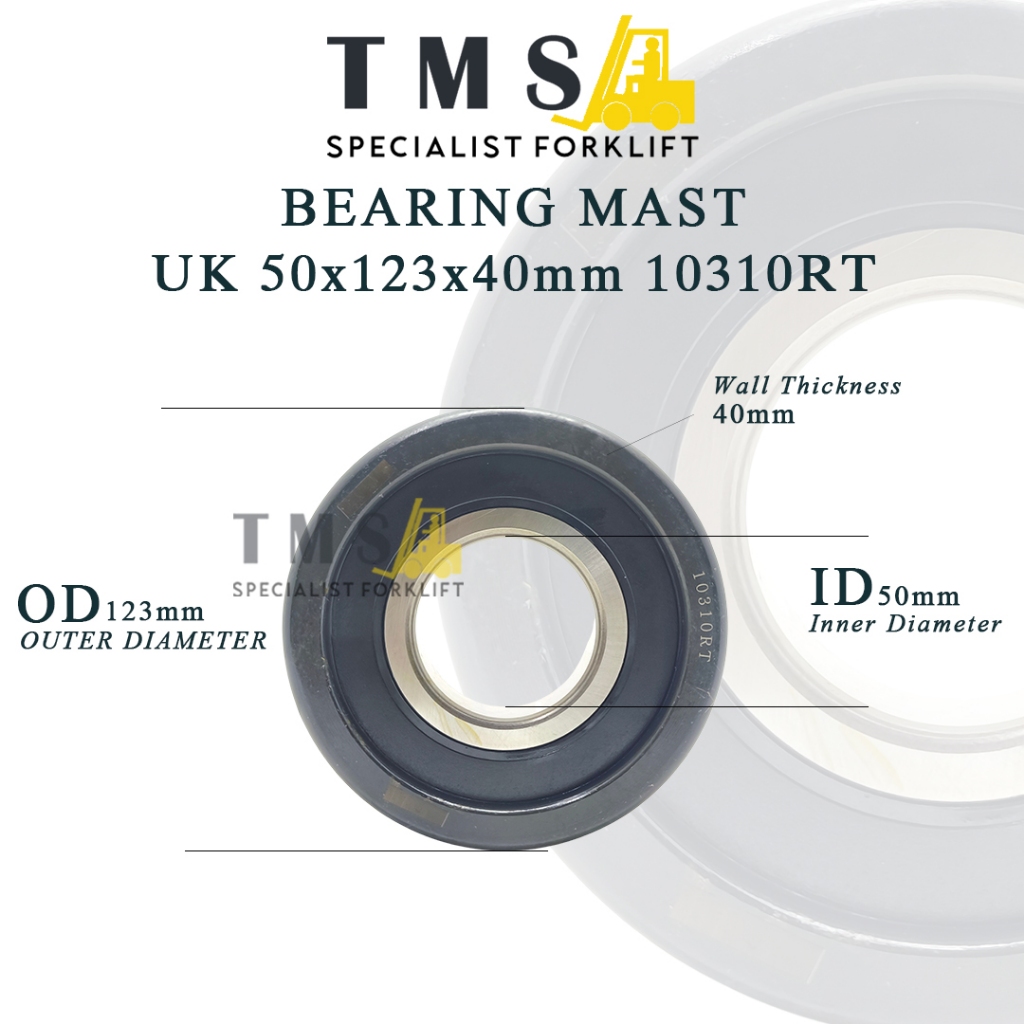 Bearing Mast Forklift 10310RT Ukuran 50x123x40 mm Mast Rolle