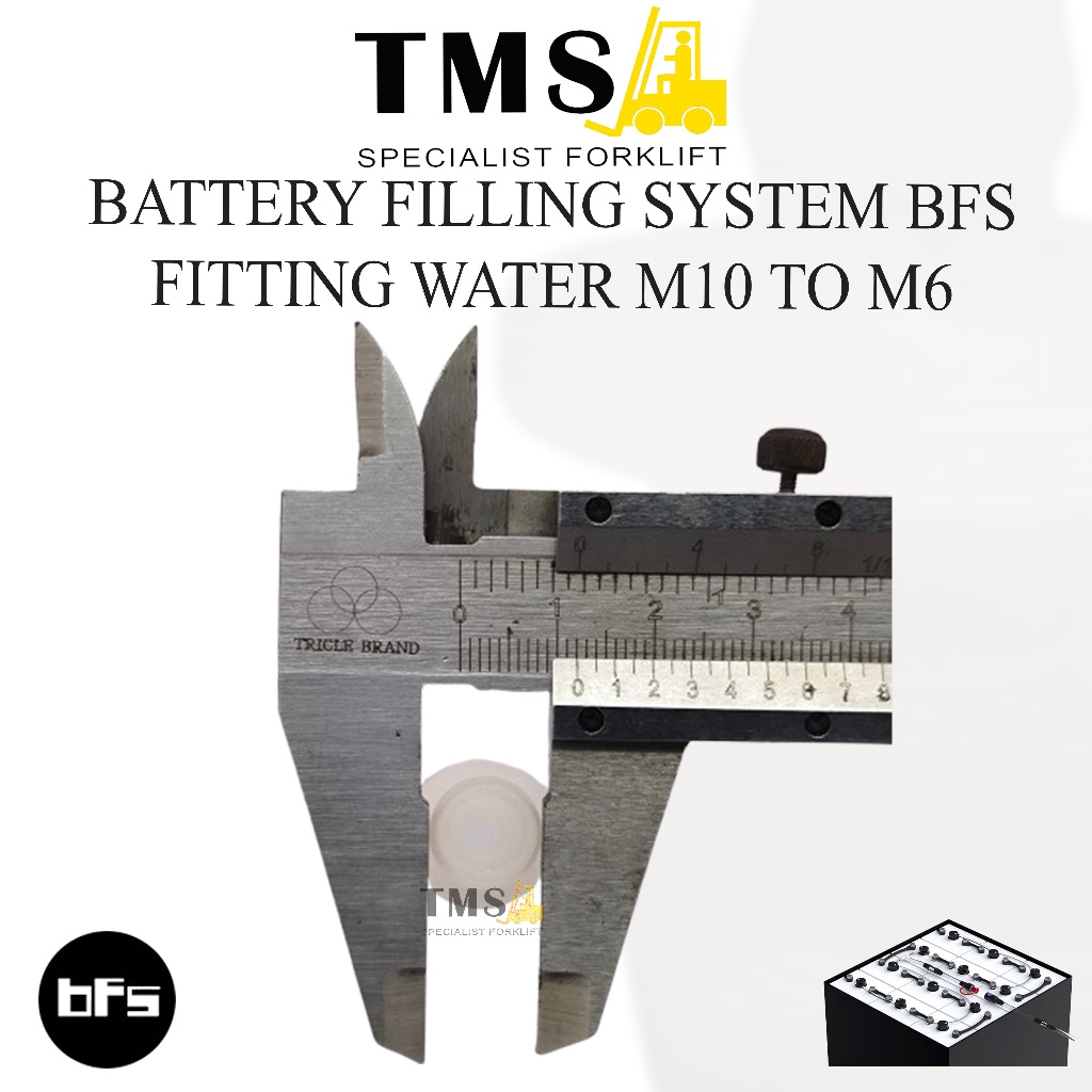 Battery Filling Sistem BFS Fitting Water M10 to M6 Fiting Air Battery Forklift - Gambar 3