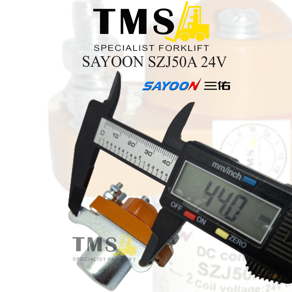 Contactor Sayoon 50A SZJ50A MJZ50A 24V Normally Open 1 NO Forklift - Gambar 6