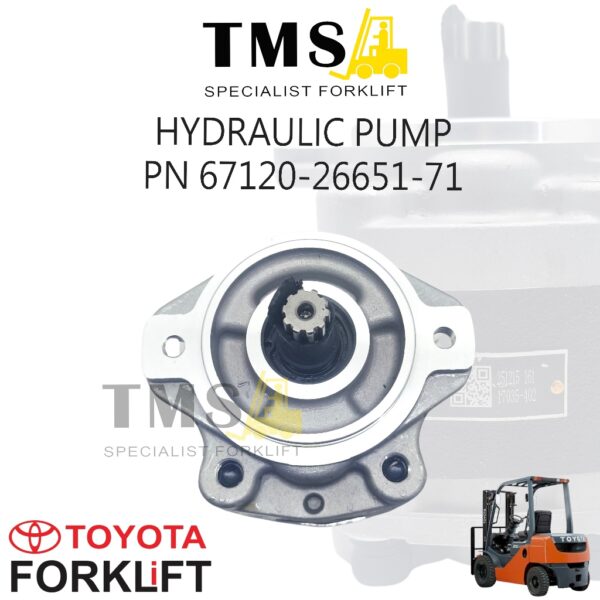 hydraulic Pump Part Number 67120-26651-71 Toyota Forklift Seri 2-3 Ton 8FD