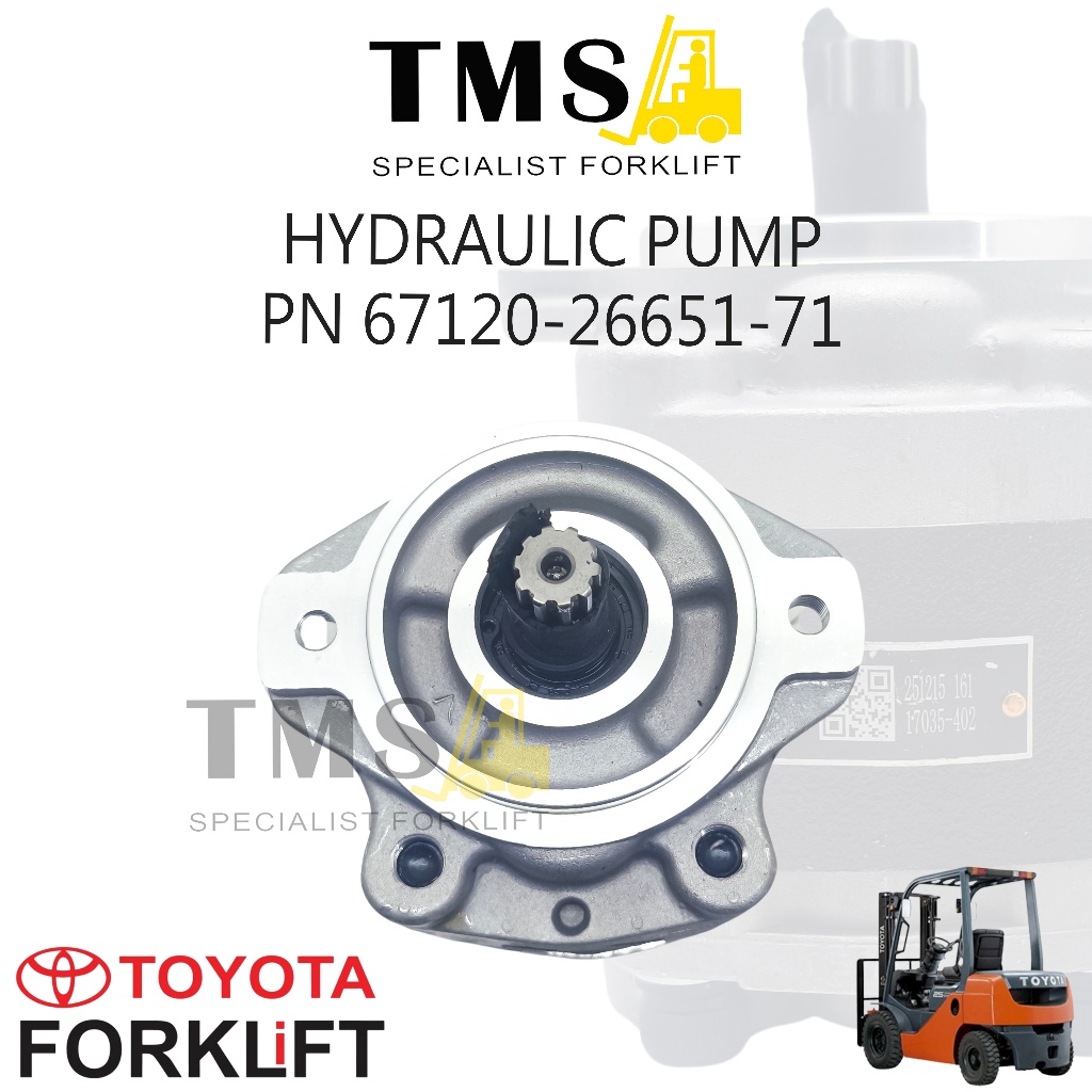 hydraulic Pump Part Number 67120-26651-71 Toyota Forklift Seri 2-3 Ton 8FD