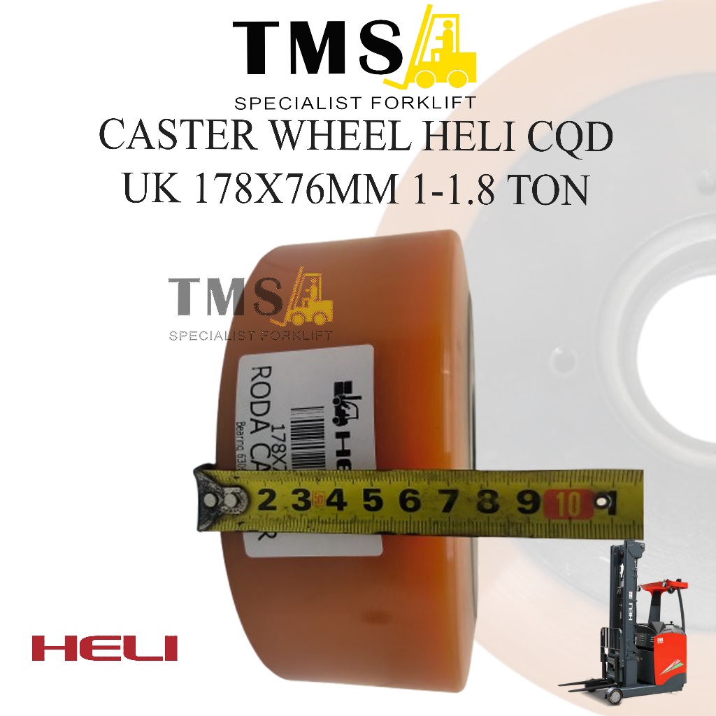 Roda Caster HELI CQD Forklift Reachtruck 178x76 Stabilizer Wheel Roda - Gambar 5