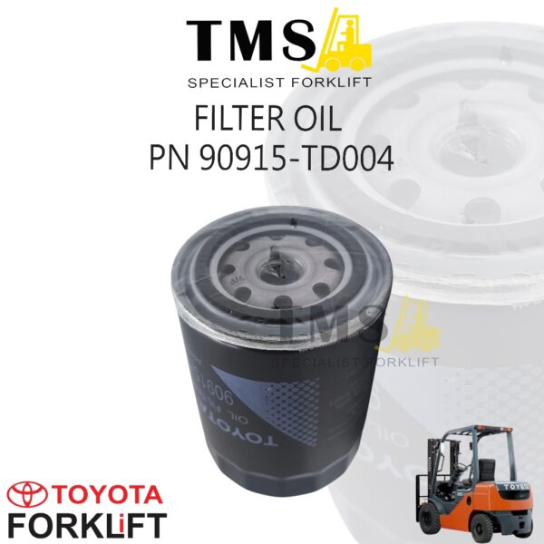 Part Number 90915-TD004 Oil Filter Forklift – Filter Oli Mesin Compatible Toyota Diesel