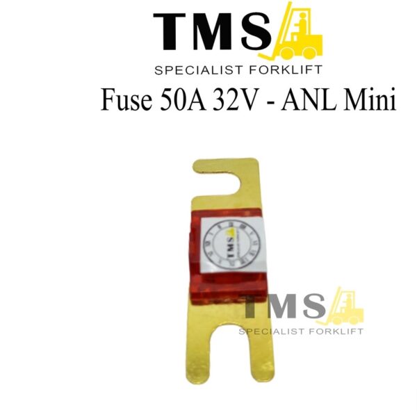 Fuse 50A 32V ANL Mini / Sekring ANL Mini 50A 32V Gold Plated Merah