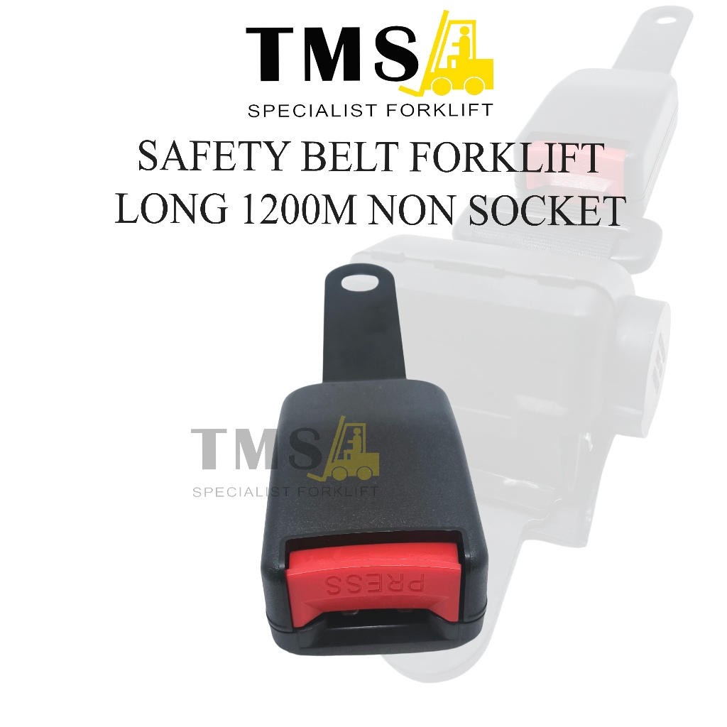 Safety Belt Forklift Long 1200mm Seat Belt Reachtruck Non Socket - Gambar 4