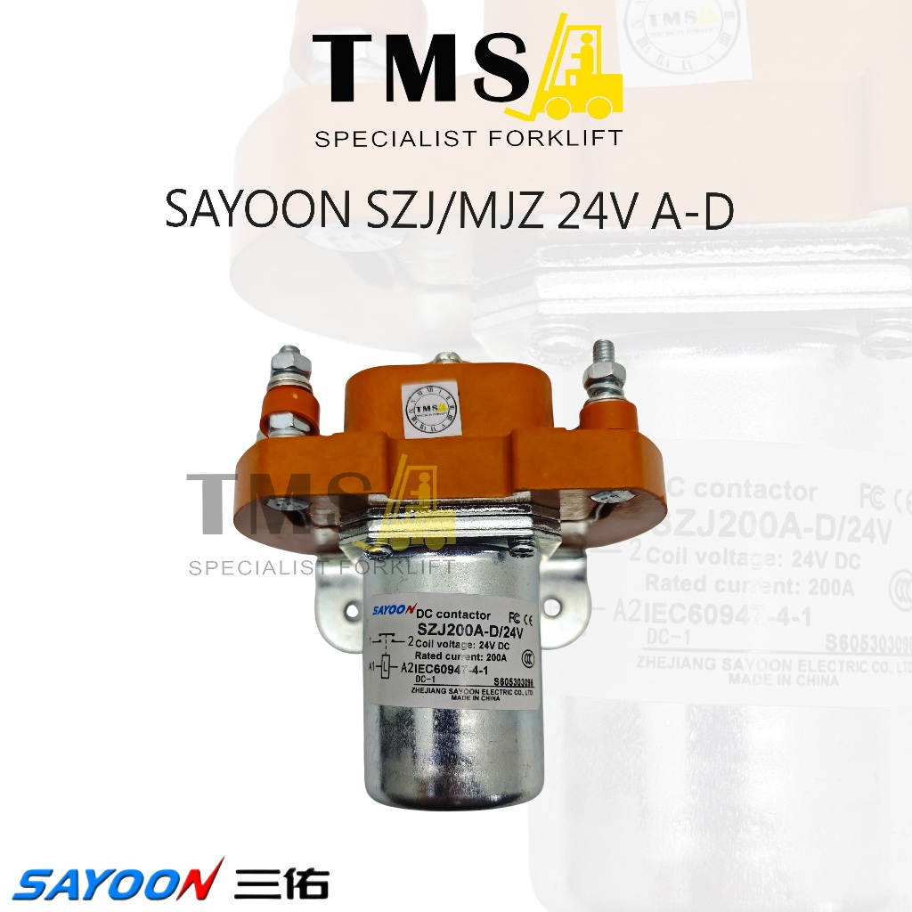 Sayoon Contactor SJZ MZJ 200A 24V For Forklift Handlift Electric Selenoid