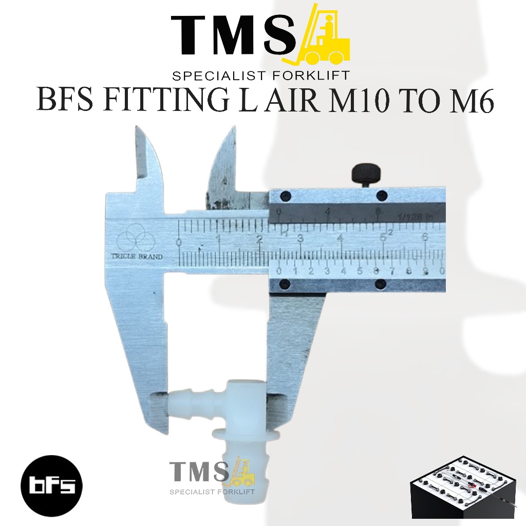 BFS Fitting L AIR Battery Filling Sistem Water L M10 to M6 Forklift Battery Accessories - Gambar 5