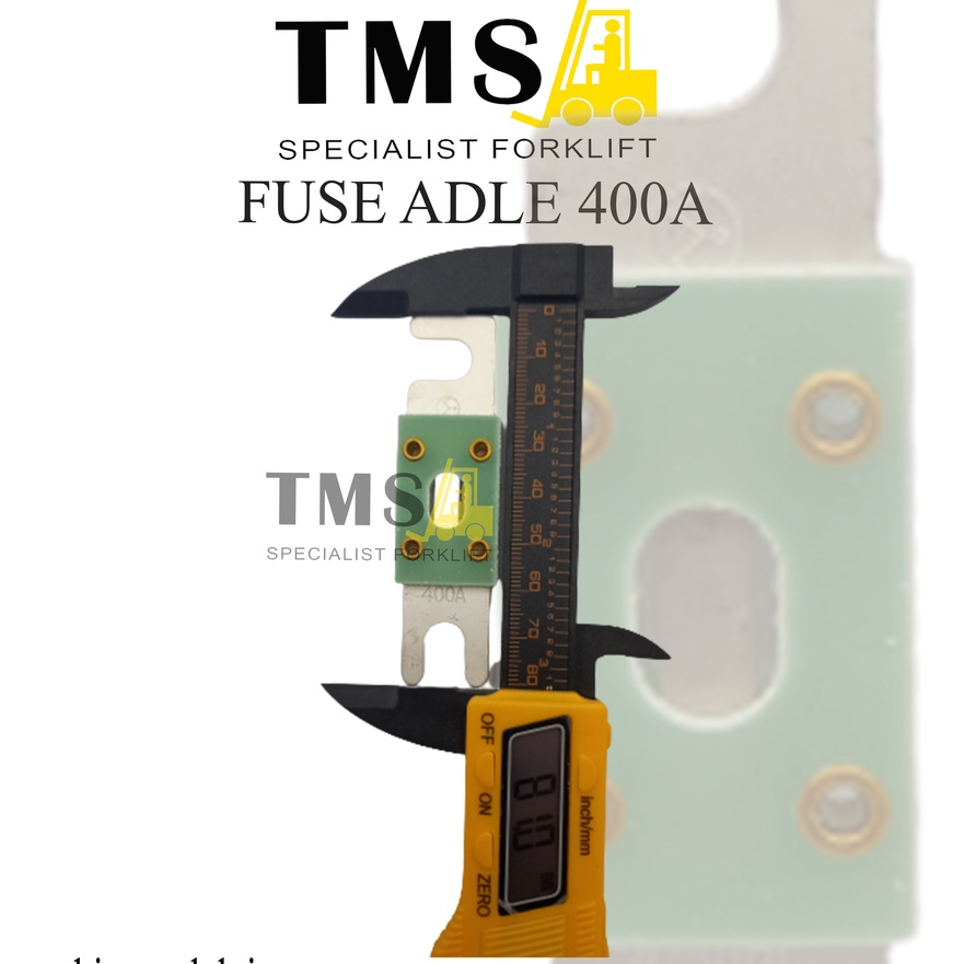 Fuse 400A Adle Glass Copper Laminated Sikring Forklift Volt Max 125V - Gambar 3