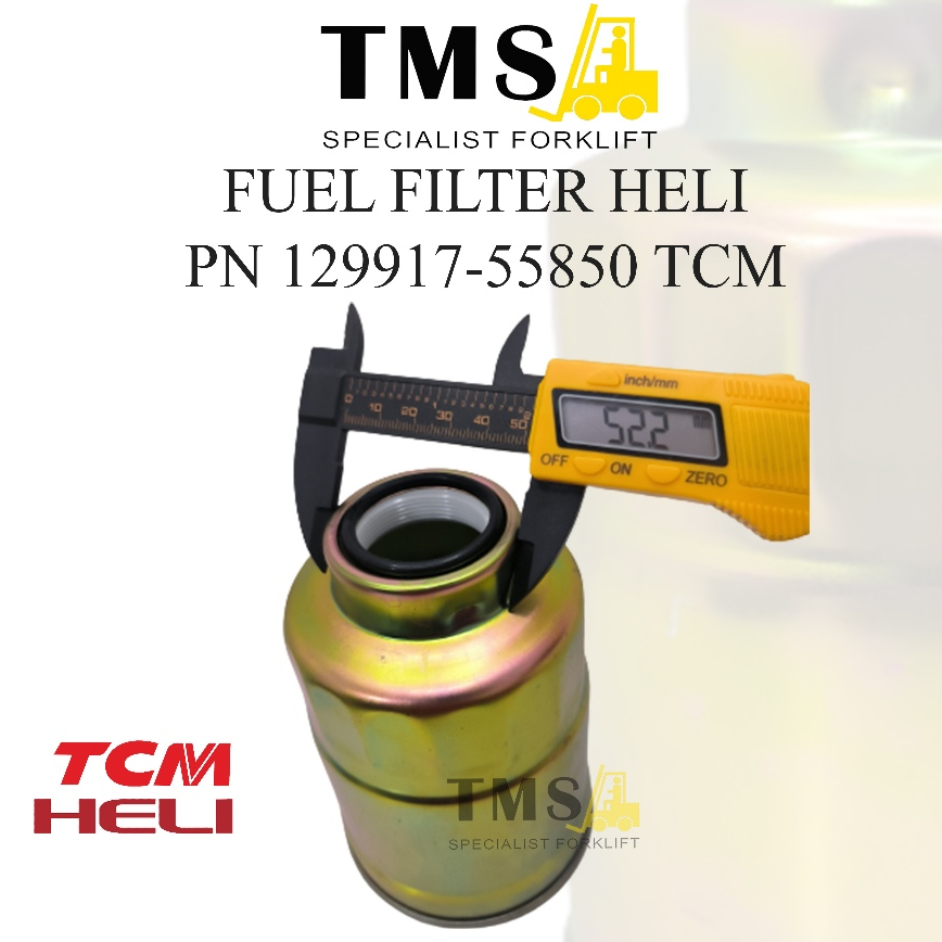 Fuel filter 129917-55850 Filter Bensin Forklift HELI TCM - Gambar 3