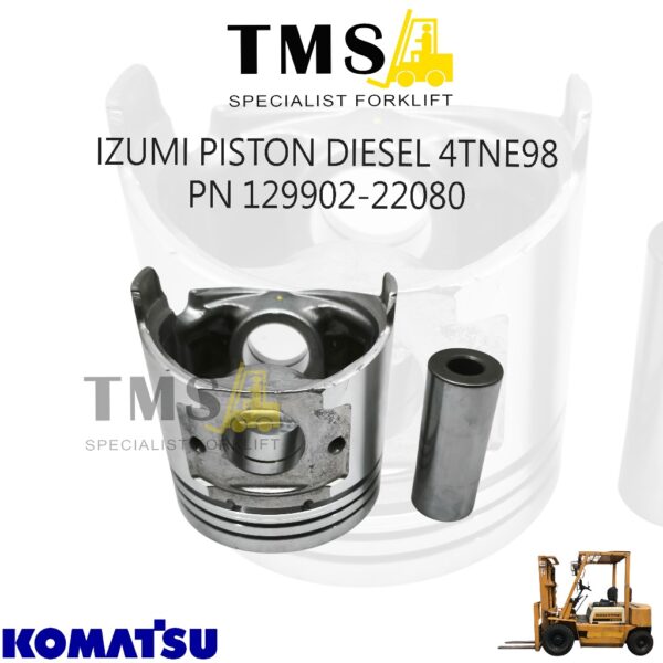 IZUMI Piston Diesel 4TNE98 Part Number 129902-22080 untuk Forklift Komatsu & Mesin Yanmar