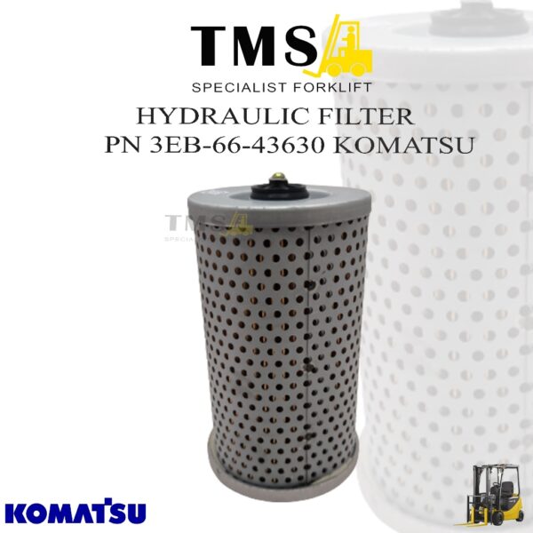 3EB-66-43630 Hydraulic Filter Return Forklift KOMATSU Diesel Filter Assy
