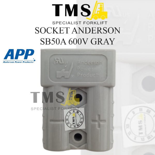 Socket Battery Anderson SB50A Gray for forklift  AKI
