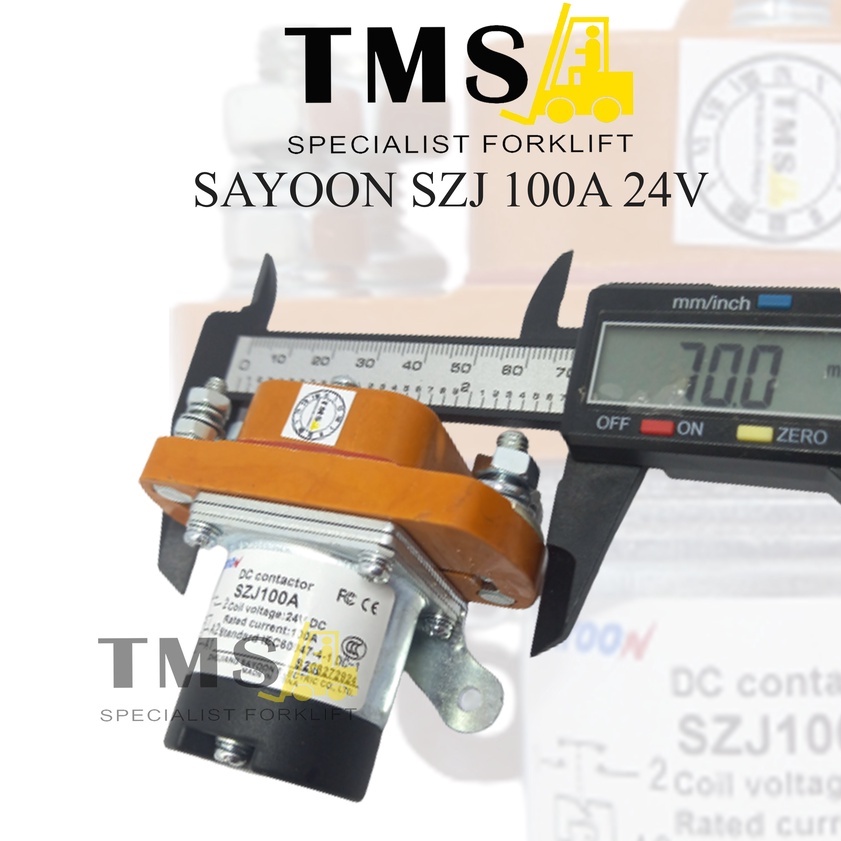Sayoon Contactor SZJ100A MJZ100A 24V NO SZJ ZJ Forklfit Kontaktor - Gambar 5