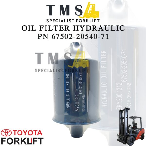 Return Filter Assembly Part Number 67502-20540-71 Forklift Toyota 7FD 7FG Hydraulic Filter
