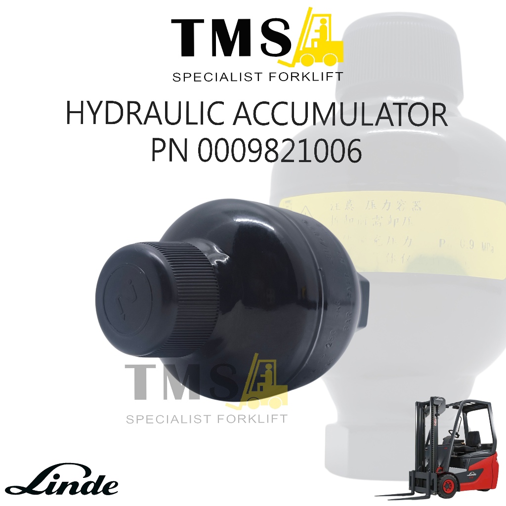 Hydraulic Accumulator Part Number 0009821006 Forklift Linde E16 E18 H20 H25 H30 - Gambar 3
