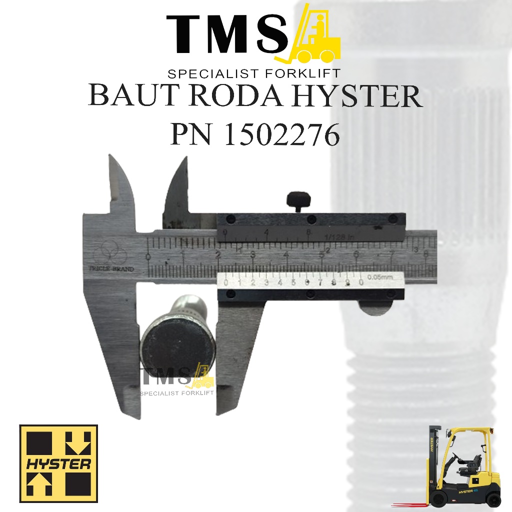 Baut Roda Forklift Hyster Wheel Bolt 1502276 HUB Steering Axle Wheel Bolt - Gambar 4