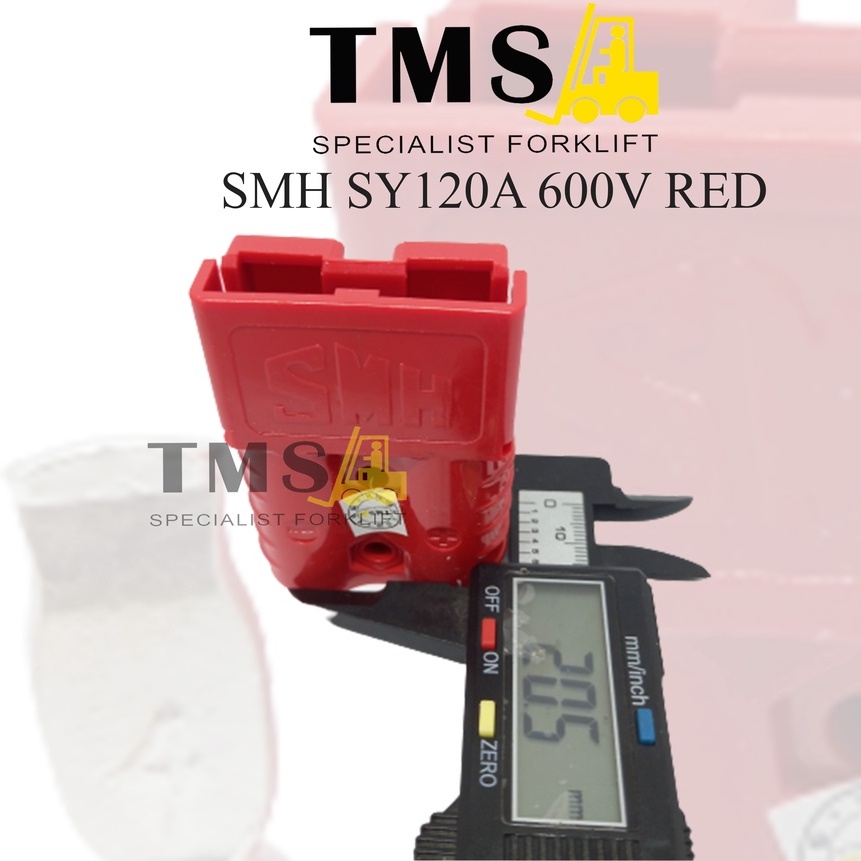 Socket Battery Forklift Eletric SMH SY120A RED Plug not SB Anderson - Gambar 5
