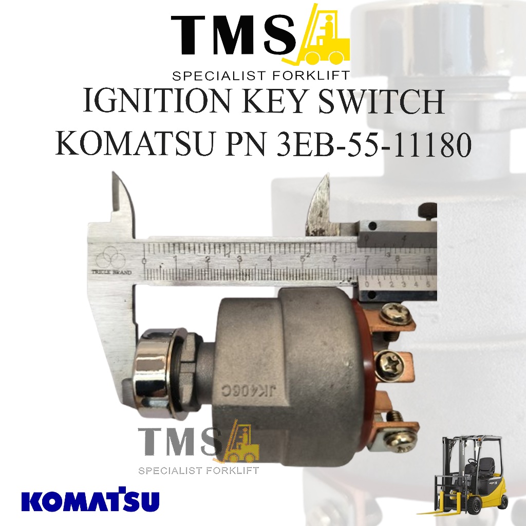 Ignition Switch 3EB-55-11180 Kunci Kontak Foklift Komatsu FD20 - FD30 Forklift Diesel - Gambar 5