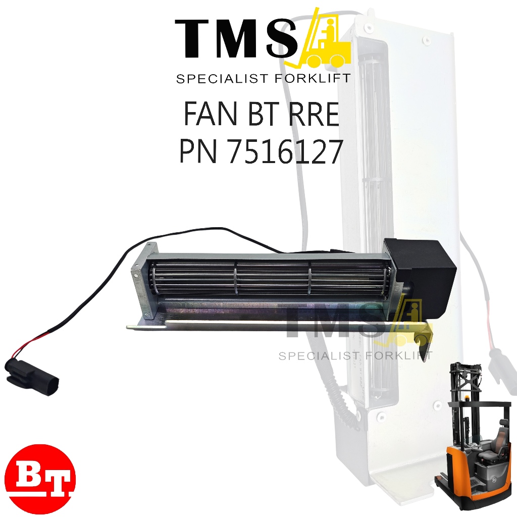 Fan BT RRE Part Number 7516127 Fan BT RRE Forklift Cooling Fan Spare Part - Gambar 2
