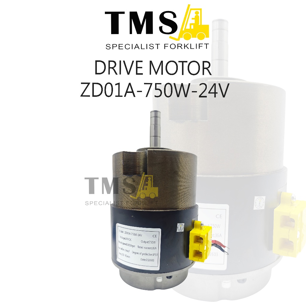 Drive Motor Forklift Elektrik ZD01A-750W-24V DC Drive Motor Stacker Pallet Truck 24V 750W
