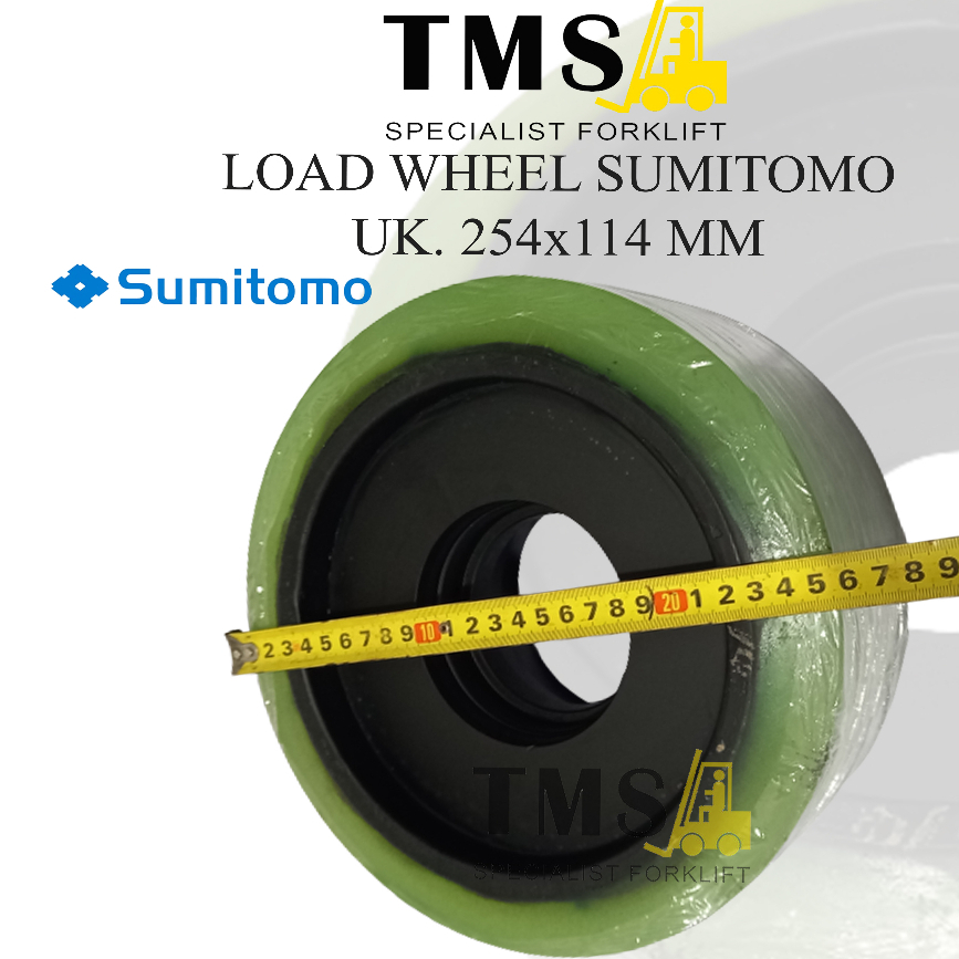 Roda Sumitomo Forklift Load 254x114 mm Wheel Reachtruck Roda Depan - Gambar 4