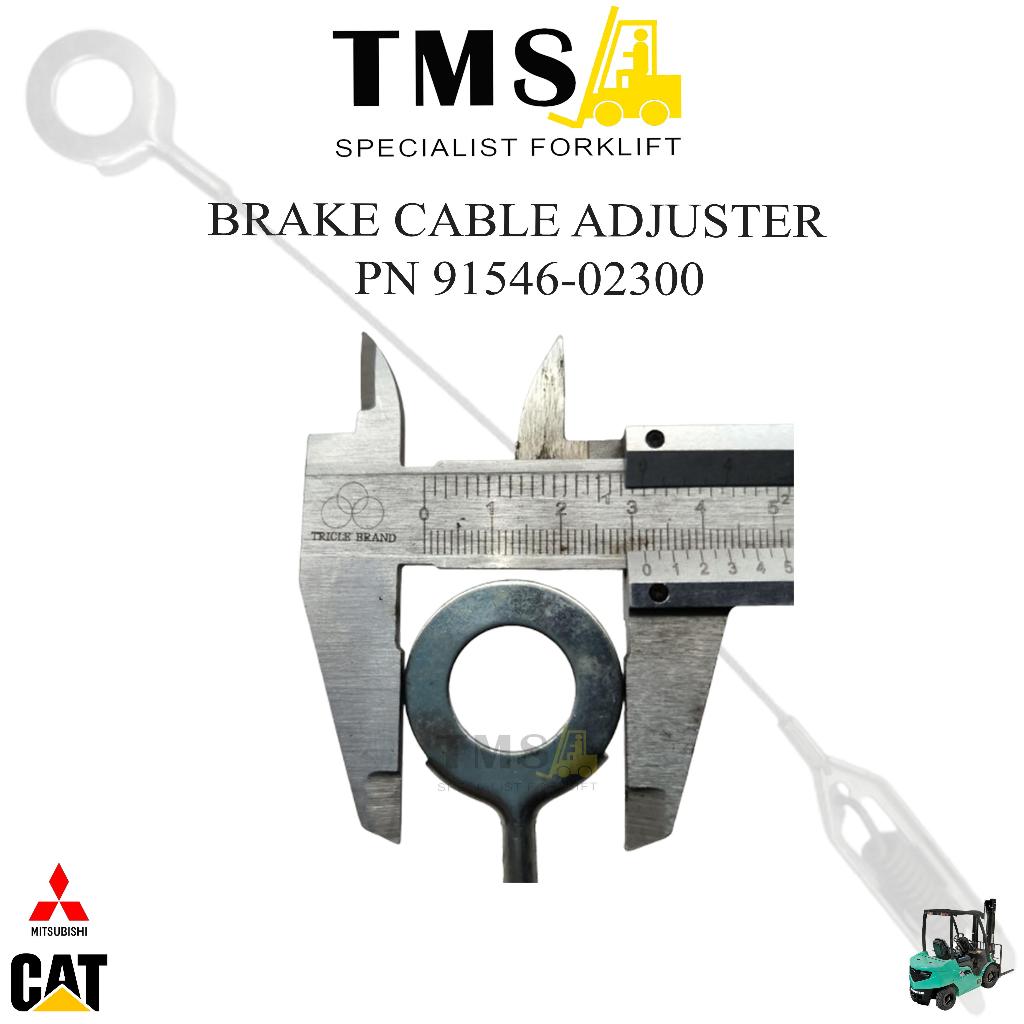 Kabel Brake Cable Adjsuter Mitsubishi 91546-02300 Kabel Fitting REM Forklift CAT - Gambar 2