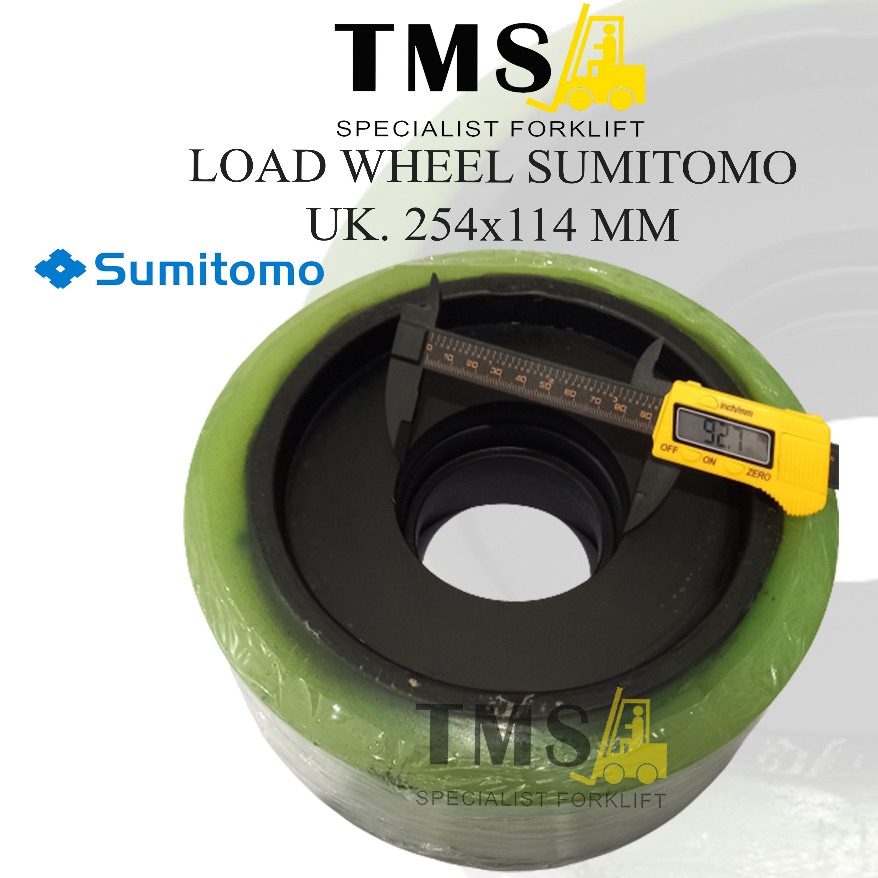 Roda Sumitomo Forklift Load 254x114 mm Wheel Reachtruck Roda Depan - Gambar 2