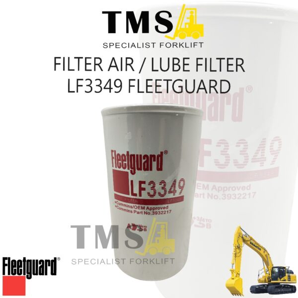 Oil Filter Lube Full-Flow Spin-On Fleetguard LF3349 Filter Oli Excavator Cummins 4BT 6BT 5.9 ISB Komatsu Hyundai Doosan