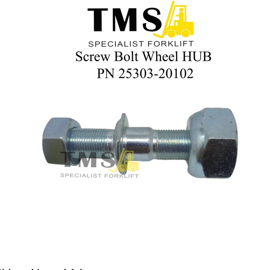 Screw Bolt Wheel HUB 25303-20102 (HL3T) for Heli Longking 3T Baut MUR - Gambar 2