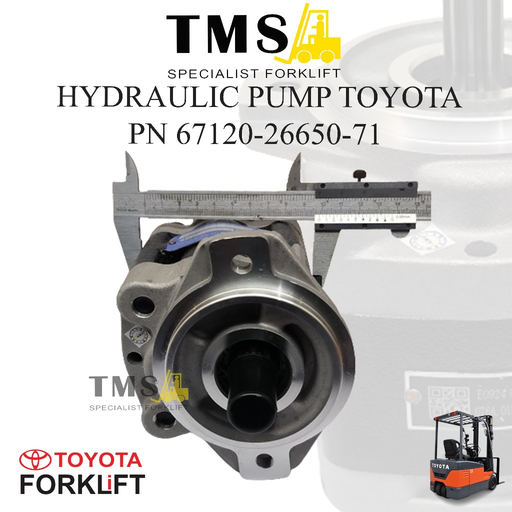 Pompa Hidrolik Toyota Forklift 67120-26650-71 8FD 2 Ton - 3 Ton Counter Balance Hydraulic Pump 1DZ - Gambar 4