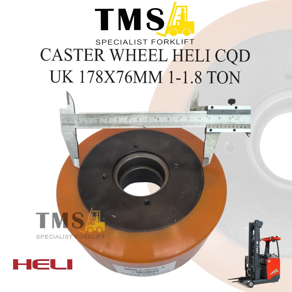 Roda Caster HELI CQD Forklift Reachtruck 178x76 Stabilizer Wheel Roda - Gambar 4