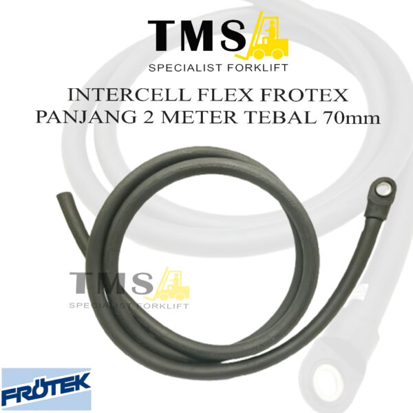 Kabel frtek Intercell Connector 70/2000 2 Meter 70mm Frotek Cable Battery Intercell Forklift