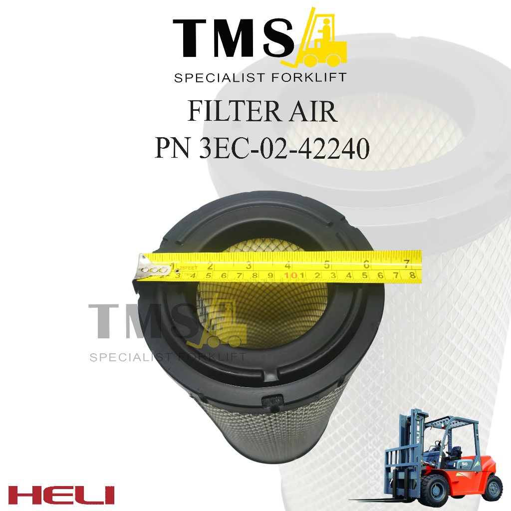 Filter Air Heli CPCD50 Part Number 3EC-02-42240 For Forklift - Gambar 4